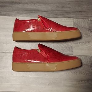 NWOT Red Slip On Sneakers